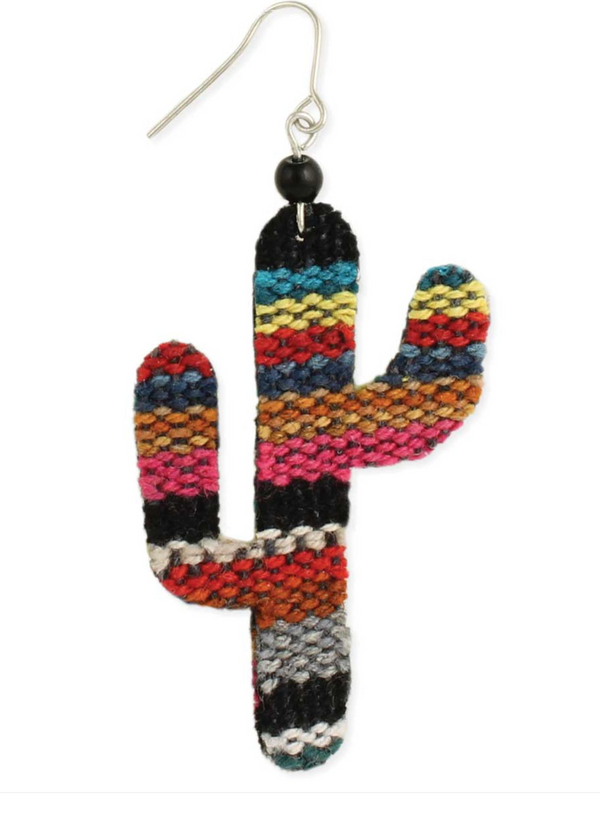 Fabric Cactus Earrings (SALE)