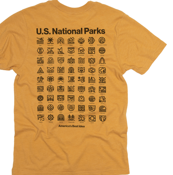 "U.S. National Parks" Pocket T-shirt (XXL) (CLEARANCE)