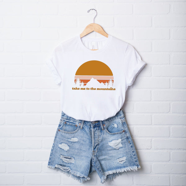 "Take Me To The Mountains" Sunset T-Shirt