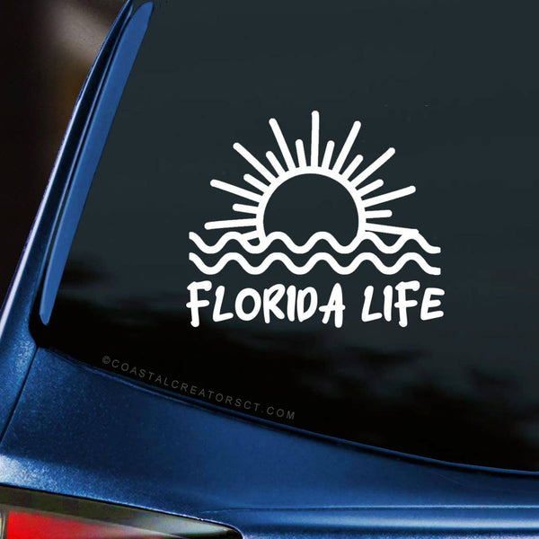 "Florida Life" Car Window Decal