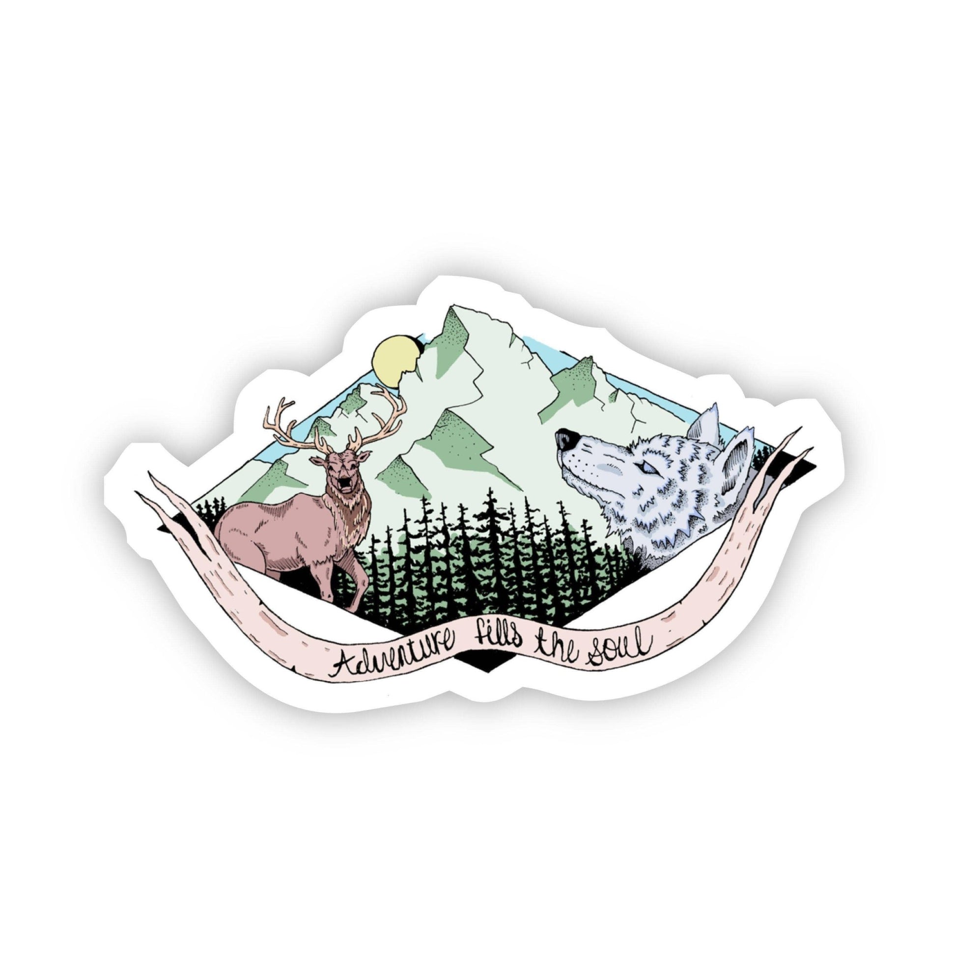 "Adventure Fills the Soul" Hiking Sticker - Wander Together Outfitters