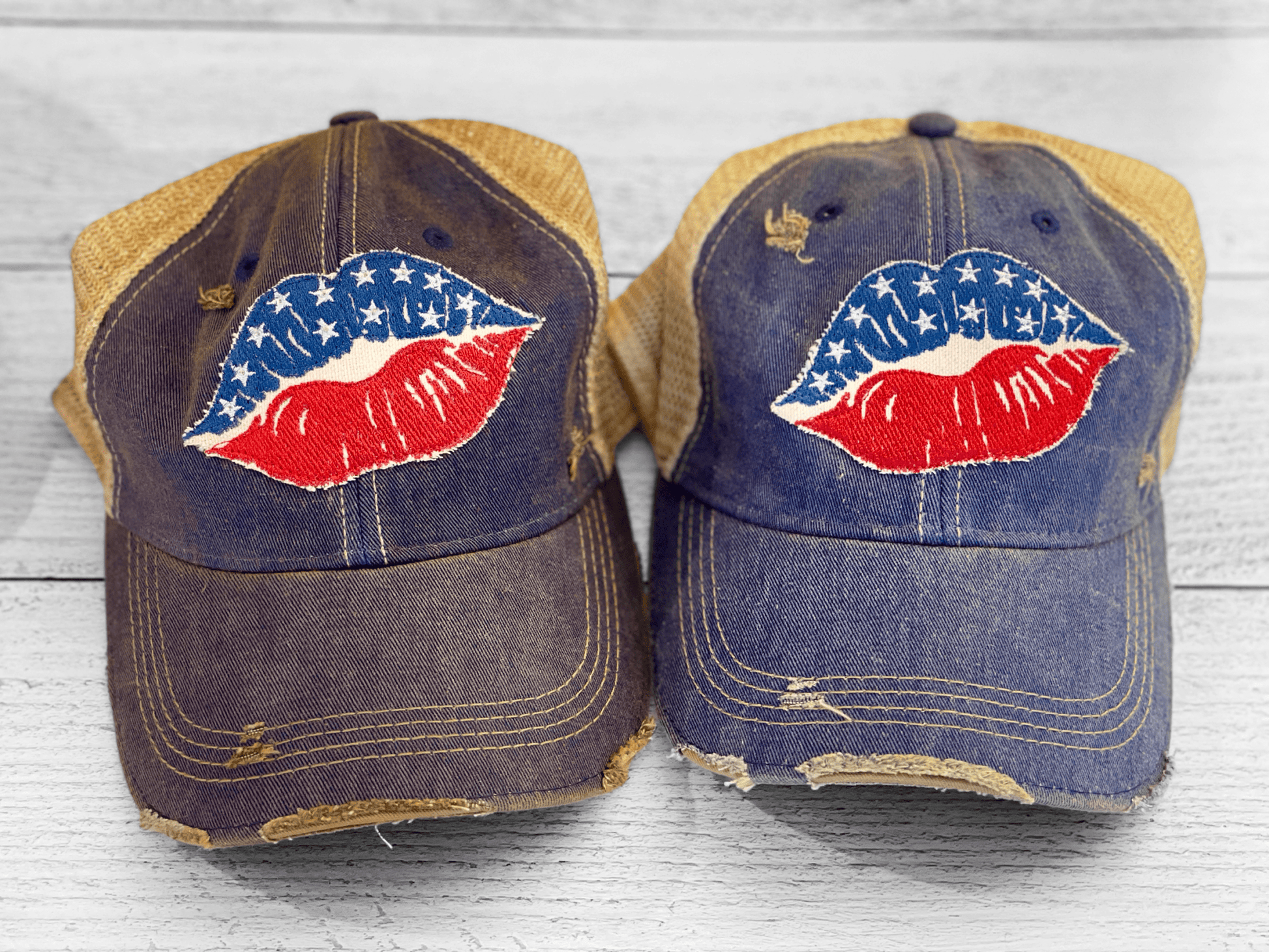 American Lips Unisex Trucker Caps (CLEARANCE) - Wander Together Outfitters