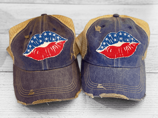 American Lips Unisex Trucker Caps (CLEARANCE) - Wander Together Outfitters
