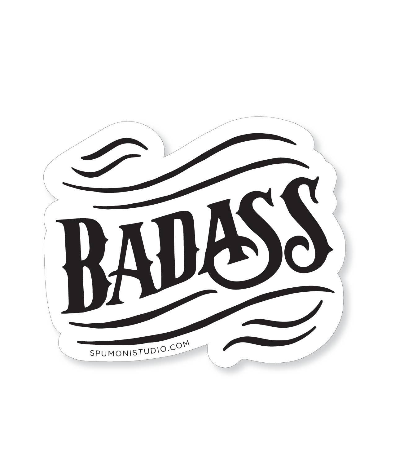 “Badass” Vinyl Sticker Decal - Wander Together Outfitters