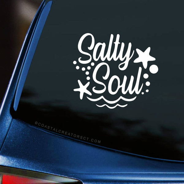 "Salty Soul" Car Window Decal