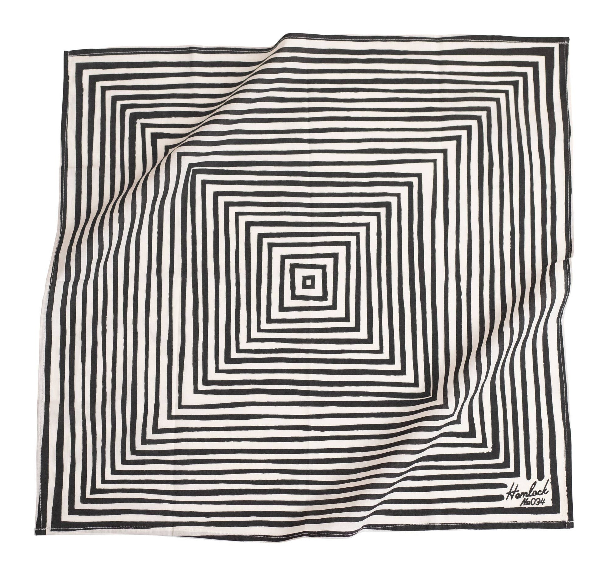 Black & White Unisex “Sammie B" Bandana No.34 - Wander Together Outfitters