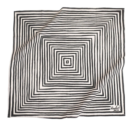 Black & White Unisex “Sammie B" Bandana No.34 - Wander Together Outfitters