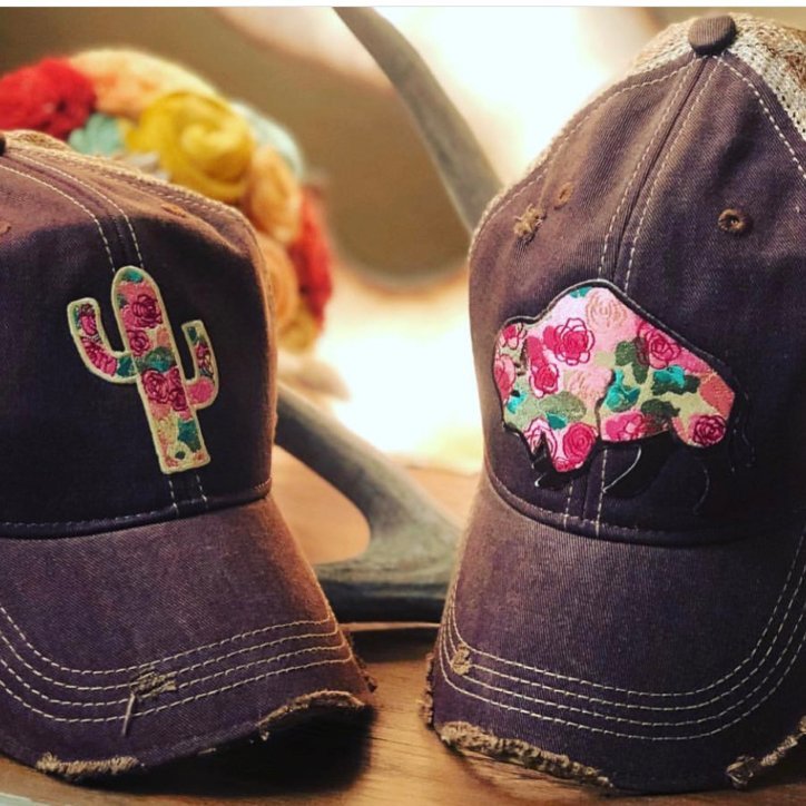 Buffalo Rose Cap (Various Colors) - Wander Together Outfitters