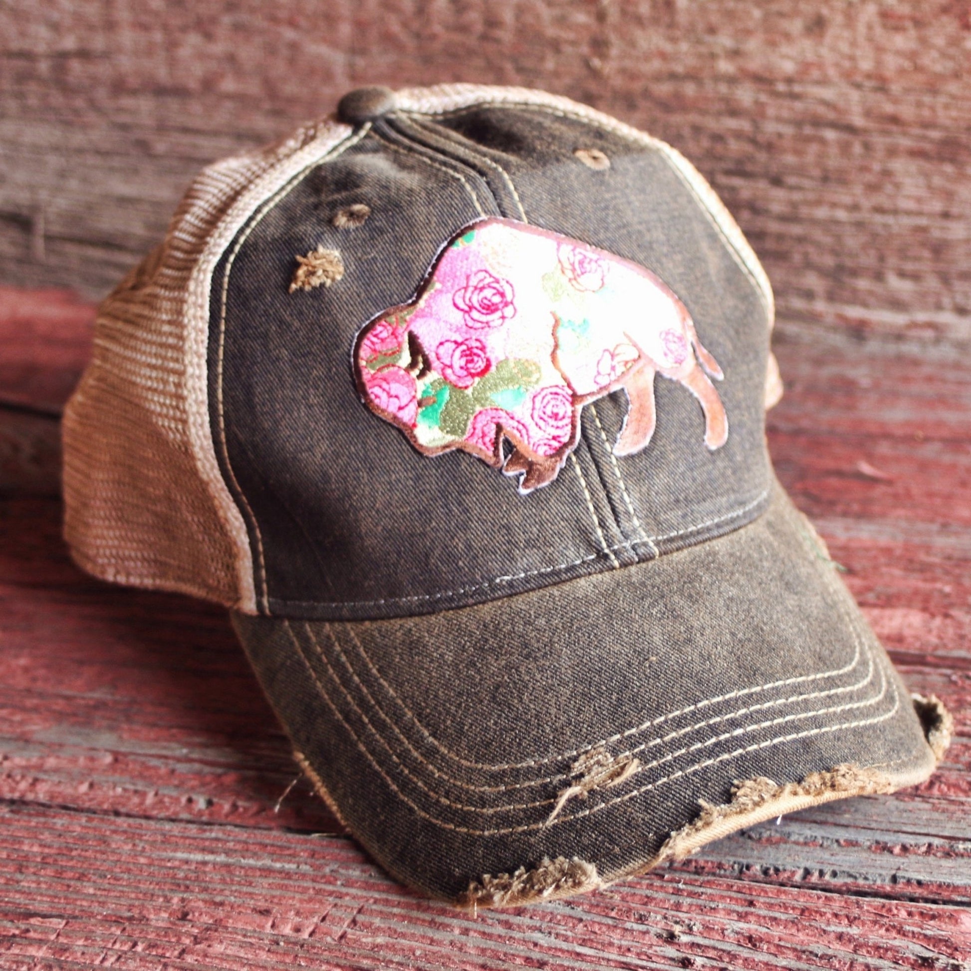 Buffalo Rose Cap (Various Colors) - Wander Together Outfitters