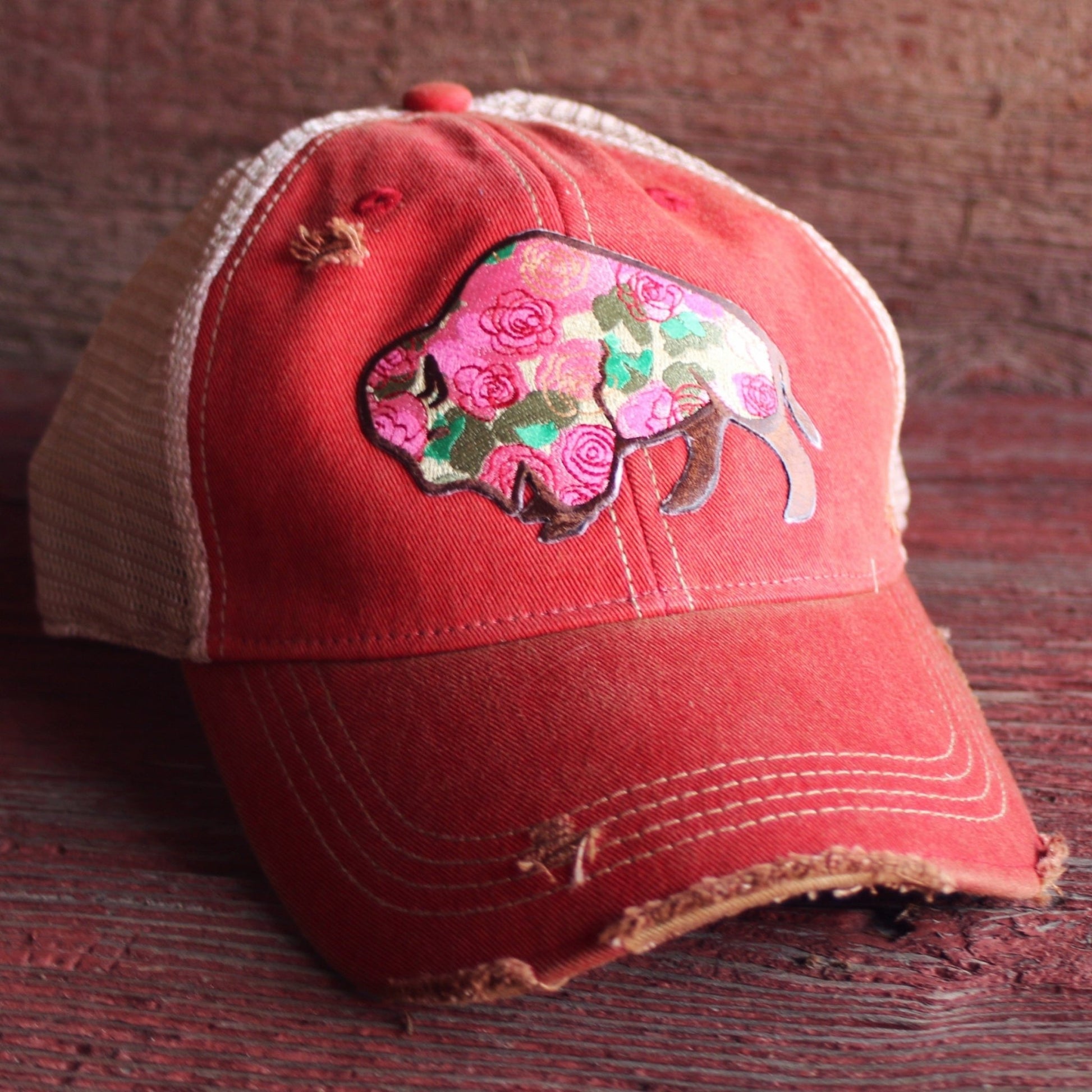 Buffalo Rose Cap (Various Colors) - Wander Together Outfitters