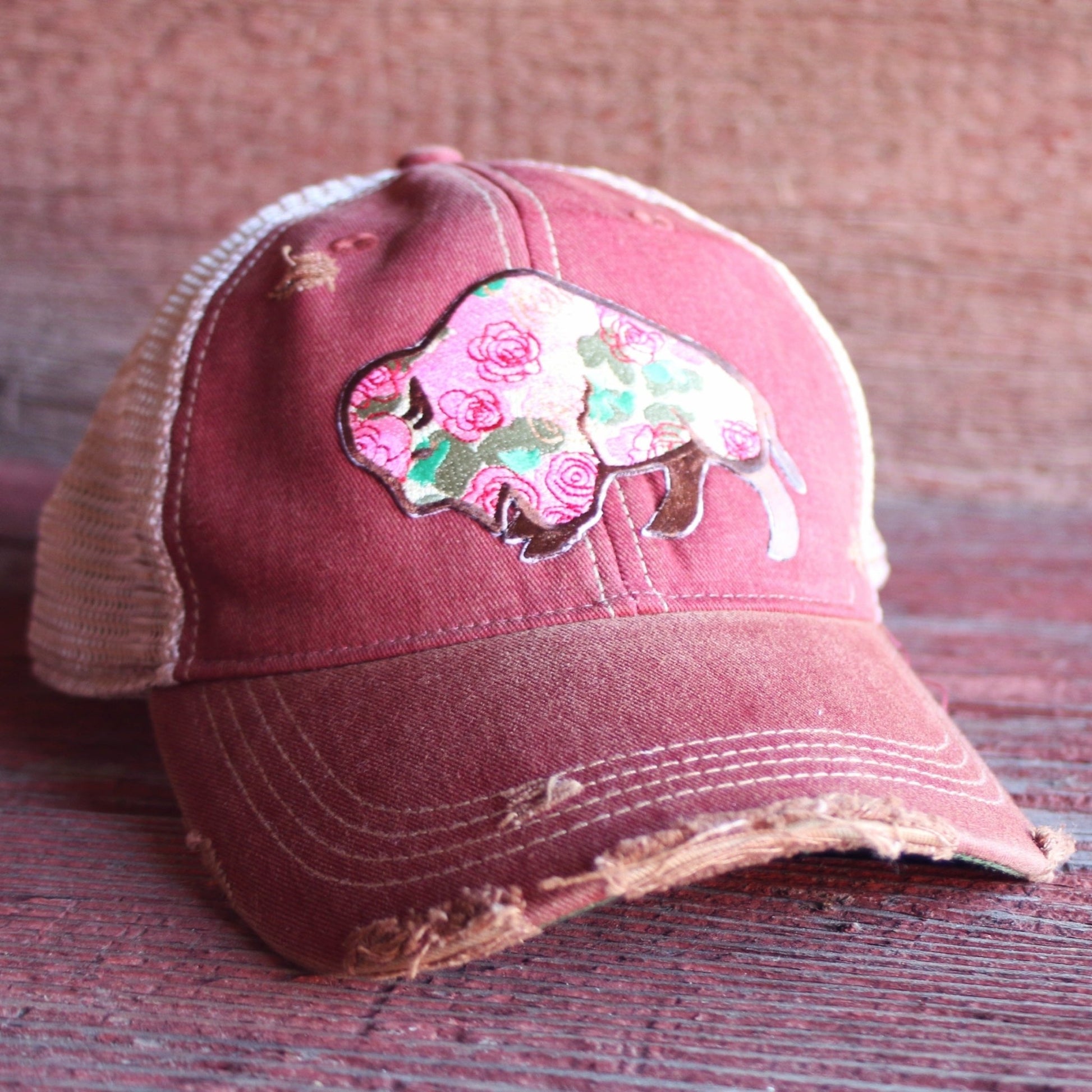 Buffalo Rose Cap (Various Colors) - Wander Together Outfitters