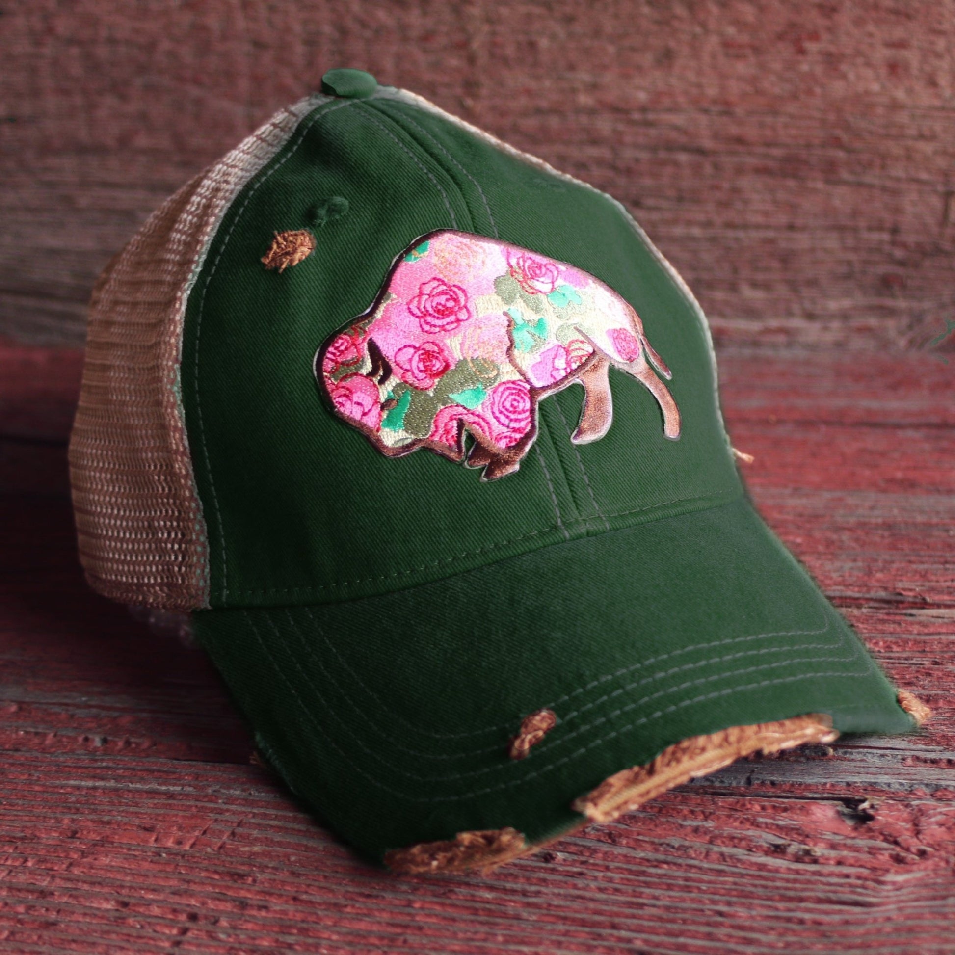 Buffalo Rose Cap (Various Colors) - Wander Together Outfitters