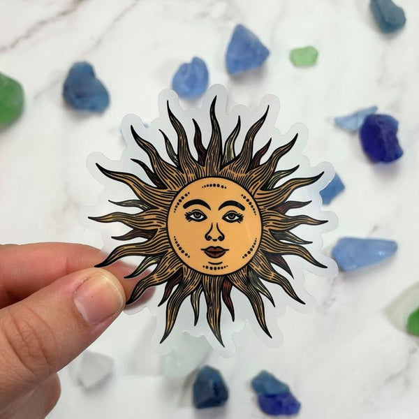Sun Clear Sticker Decal