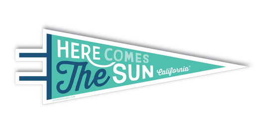 California “Here Comes the Sun” Sticker - Wander Together Outfitters