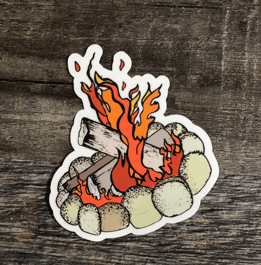 Campfire Vinyl Decal Sticker - Wander Together Outfitters