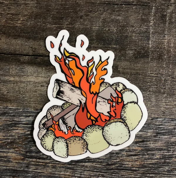 Campfire Vinyl Decal Sticker