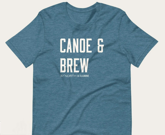 "Canoe & Brew" Unisex T Shirt (CLEARANCE) - Wander Together Outfitters