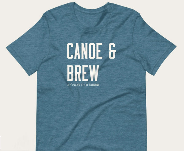 "Canoe & Brew" Unisex T Shirt (CLEARANCE)
