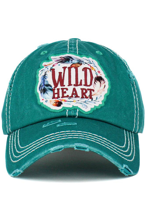 “Wild Heart” Vintage Distressed Baseball Cap