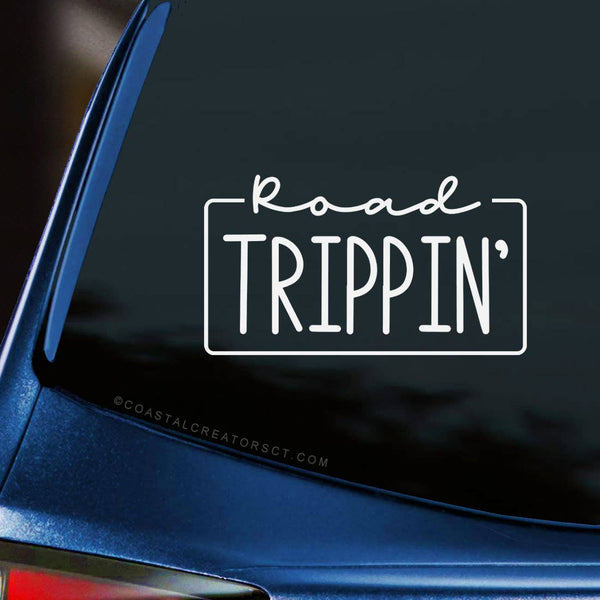 "Road Trippin" Vinyl Car Window Decal