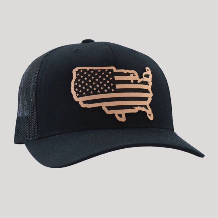 America leather patch cap