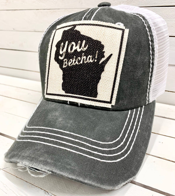 Wisconsin Caps Collection: "Badgers & Beer" and "You Betcha!" Unisex Trucker Caps