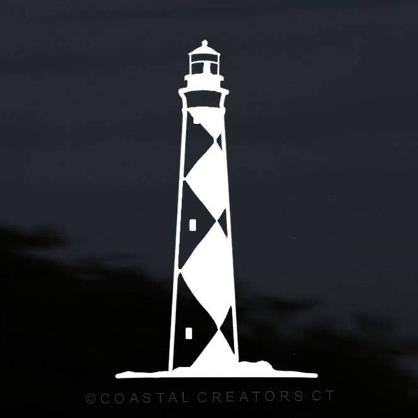 Cape Lookout Lighthouse NC Car Window Decal