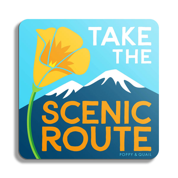 Scenic Mountain Sticker