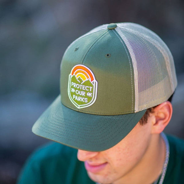"Protect Our Parks" Hat - Light Olive