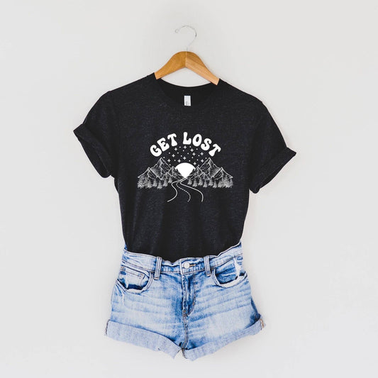 "Get Lost" Nature & Roadtrip T-Shirts (CLEARANCE) - Wander Together Outfitters