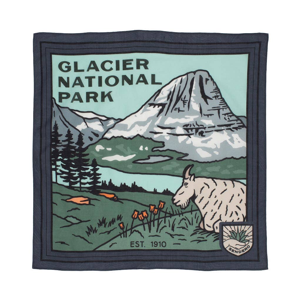 Glacier National Park Bandana - Wander Together Outfitters