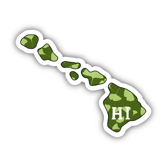Hawaii Green Nature Sticker - Wander Together Outfitters