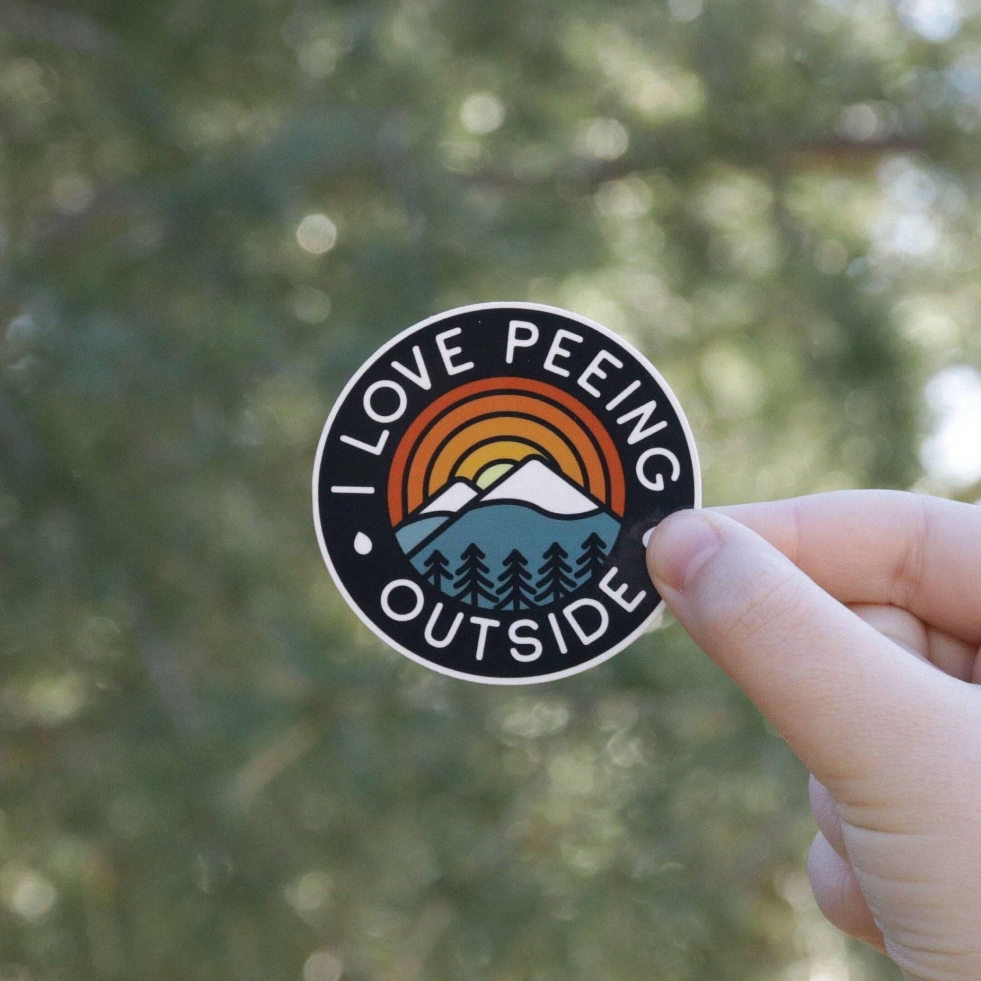 "I Love Peeing Outside" Sticker - Wander Together Outfitters
