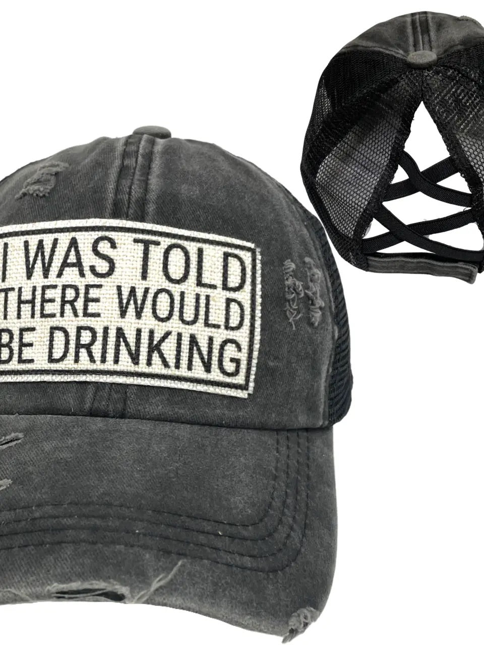 "I Was Told There Would Be Drinking" Unisex Distressed Caps (Various Colors & Styles) - Wander Together Outfitters