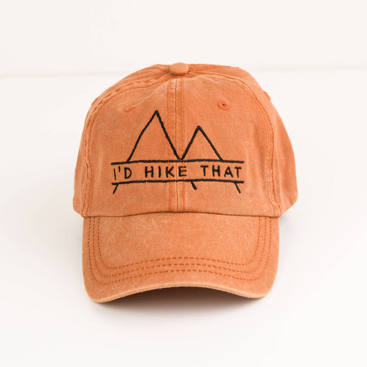 “I'd Hike That” Embroidered Adult Canvas Hat (SALE) - Wander Together Outfitters