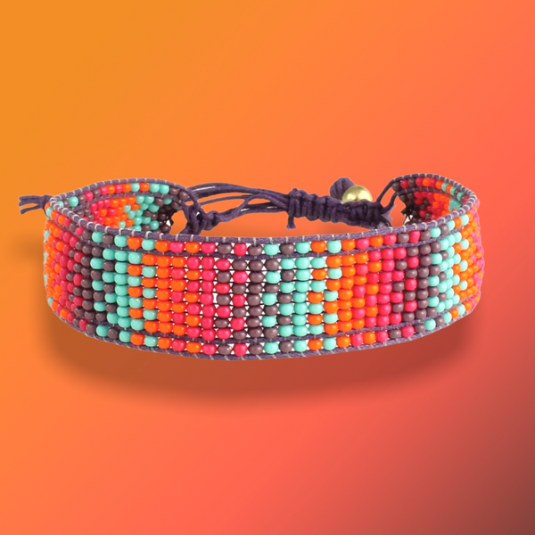 California Sunsets Gradient Beaded Pull Bracelet (CLEARANCE)