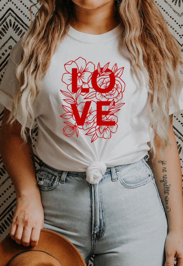 “Love” Floral - Your Choice of Colors & Styles