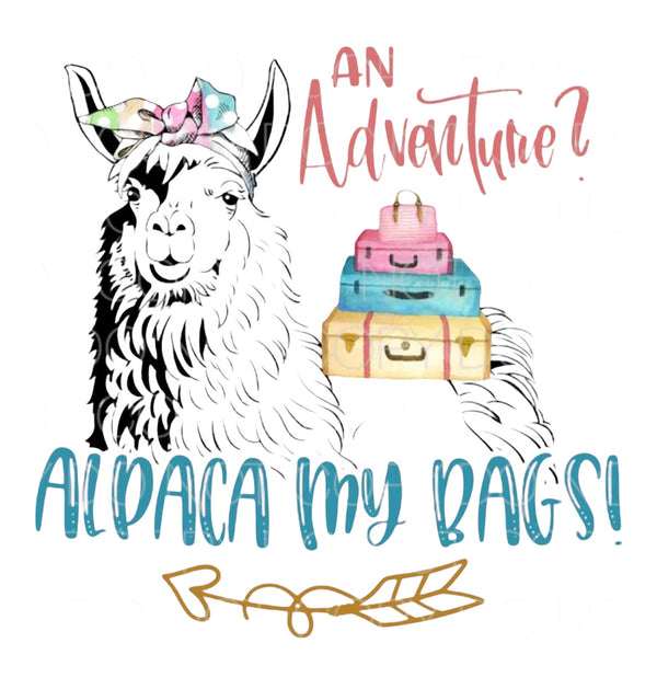 "Alpaca My Bags" Sticker Decal