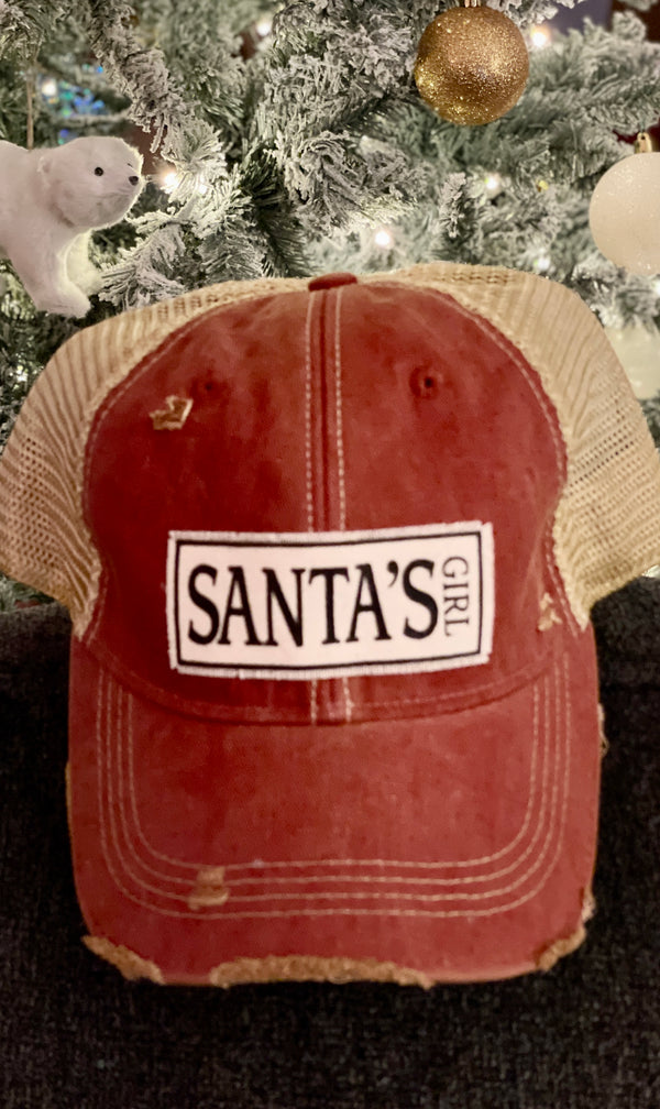 “Santa's Girl” Trucker Hat Baseball Cap