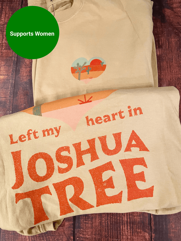 "I Left My Heart in Joshua Tree" T shirt (CLEARANCE) Last One!