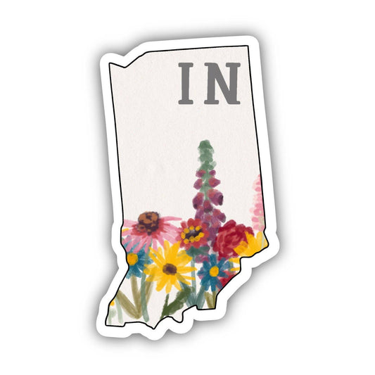 Indiana (Painterly Pattern) Sticker - Wander Together Outfitters