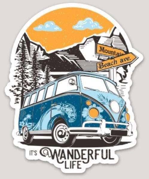 "It’s A Wanderful Life” Home Is Where You Park It" Sticker - Wander Together Outfitters