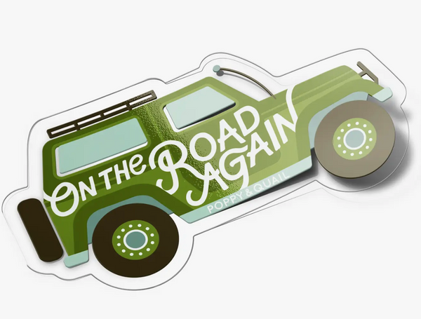 "On The Road Again" Jeep Sticker Decal