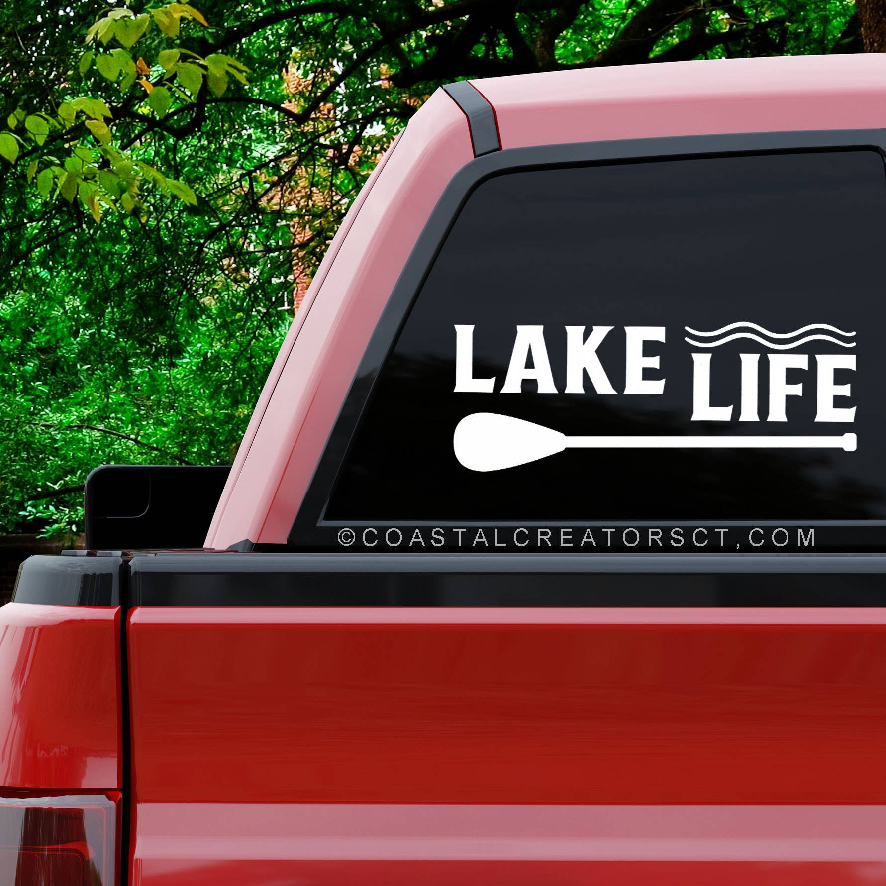 "Lake Life" Paddle Vinyl Window Sticker Decal - Wander Together Outfitters