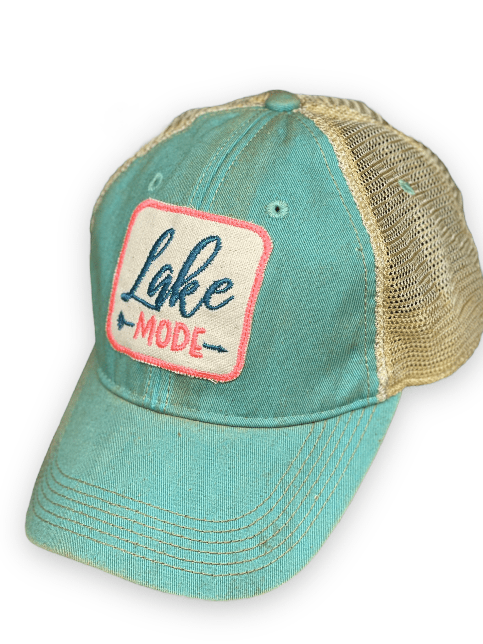 “Lake Mode” Distressed Trucker Cap - Wander Together Outfitters