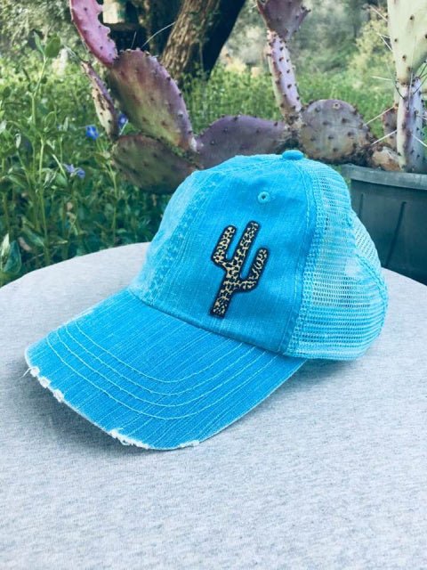 Leopard - Printed Cactus Cap (Various Colors) - Wander Together Outfitters