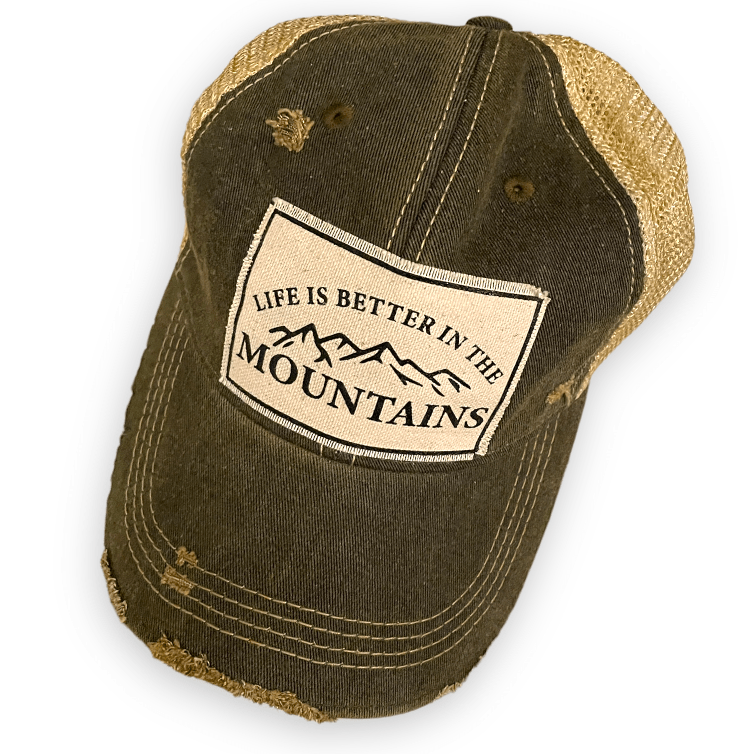 “Life is Better in the Mountains” Unisex Trucker Hat Baseball Cap - Wander Together Outfitters