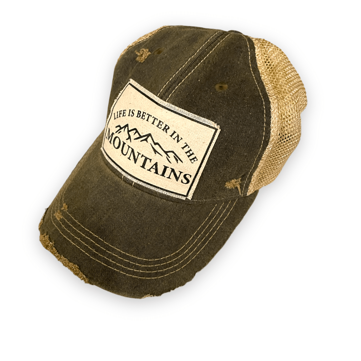 “Life is Better in the Mountains” Unisex Trucker Hat Baseball Cap - Wander Together Outfitters