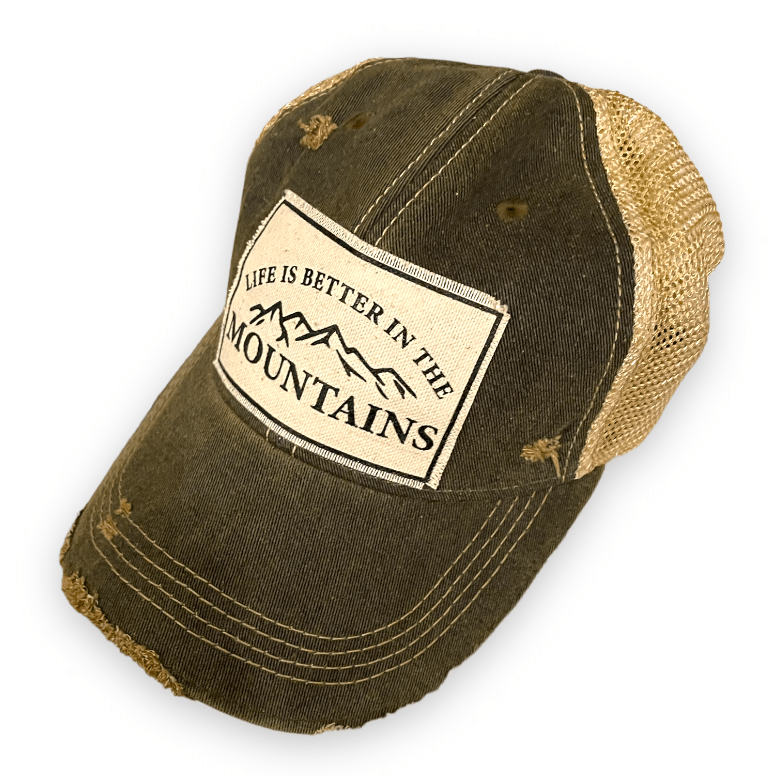 “Life is Better in the Mountains” Unisex Trucker Hat Baseball Cap - Wander Together Outfitters
