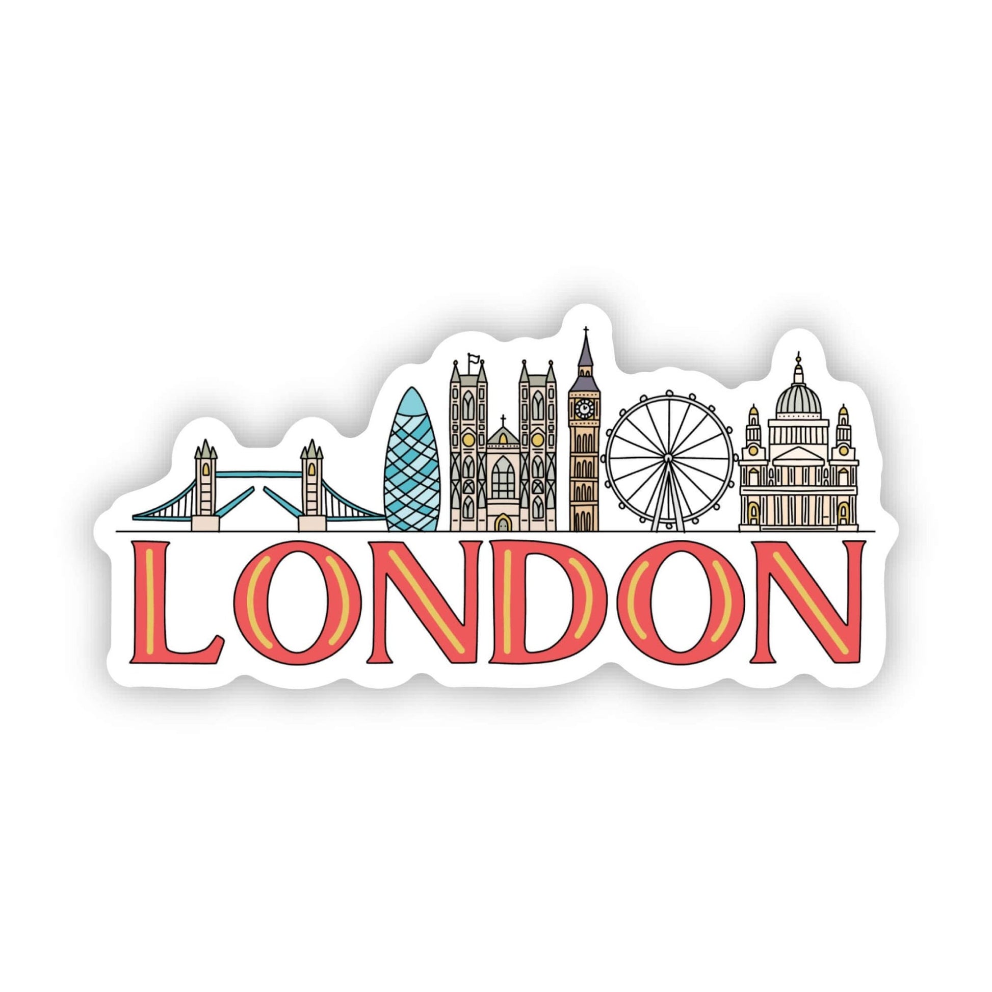 London Skyline Sticker - Wander Together Outfitters